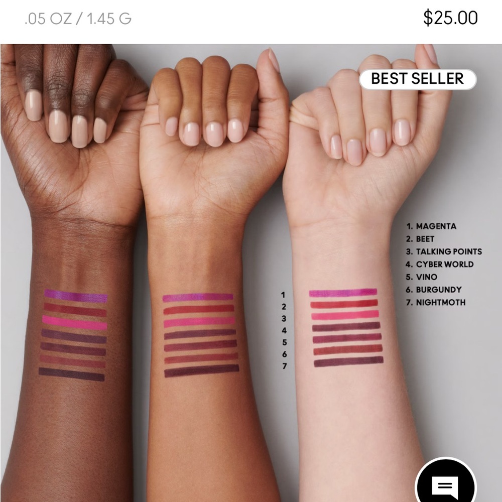 MAC Vibrant Lip Liner Burgundy - Picture 3 of 3
